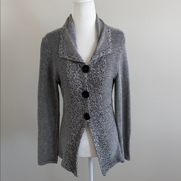 NIC+ZOE Jackets & Blazers - NIC+ ZOE Women's Gray Knit cardigan sweater size Medium